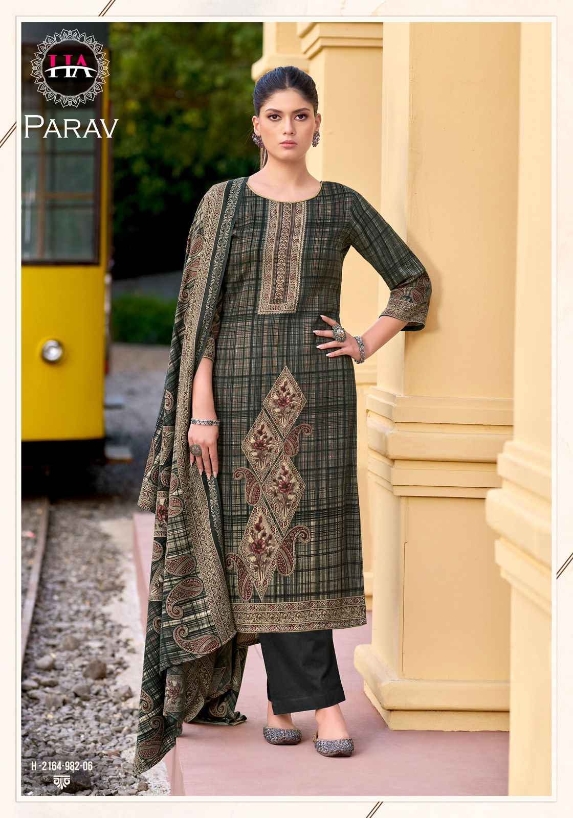 Harshit Fashion Parav Pashmina Dress Material 6 pcs Catalogue
