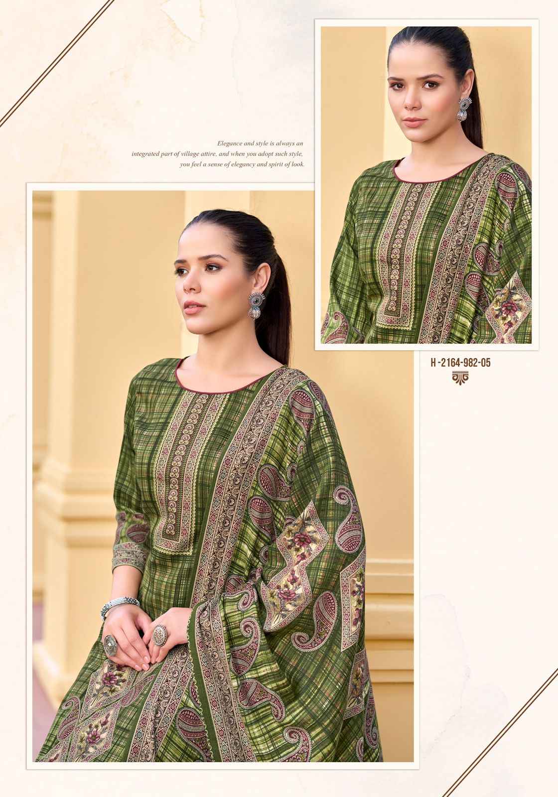 Harshit Fashion Parav Pashmina Dress Material 6 pcs Catalogue