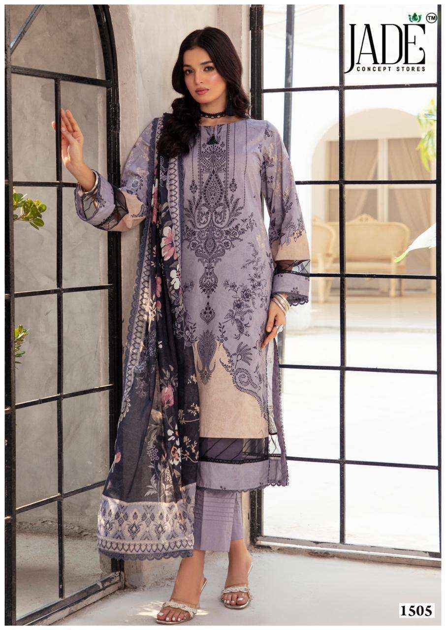Jade Bin Saeed Heavy Luxury Vol 15 Cotton Dress Material 6 pcs Catalogue