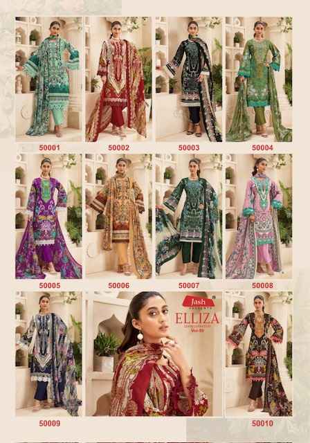 Jash Elliza Vol 50 Cotton Dress Material 10 pcs Catalogue