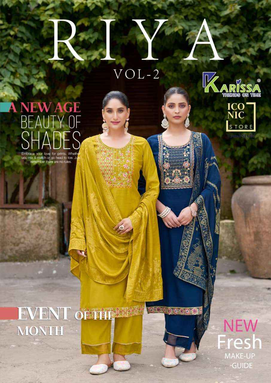 Karissa Riya Vol 2 Viscose Silk Kurti Combo 4 pcs Catalogue
