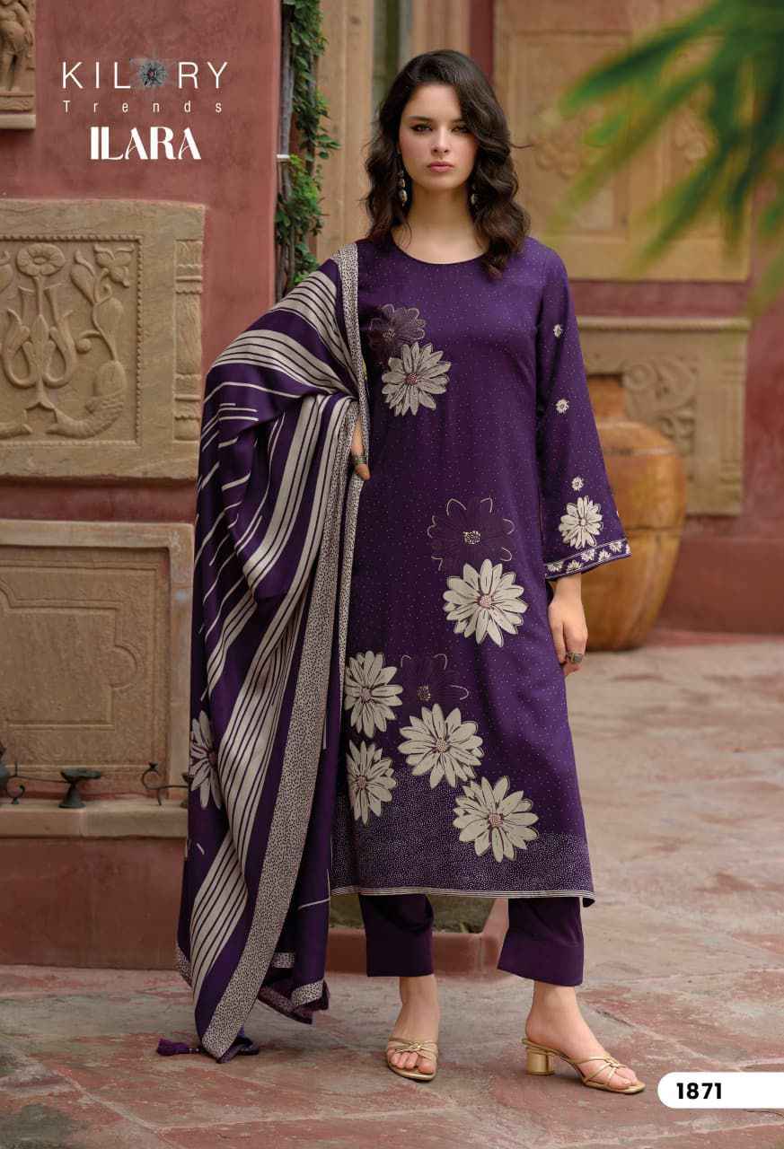 Kilory Trendz Ilara Viscouse Pashmina Dress Material 4 pcs Catalogue