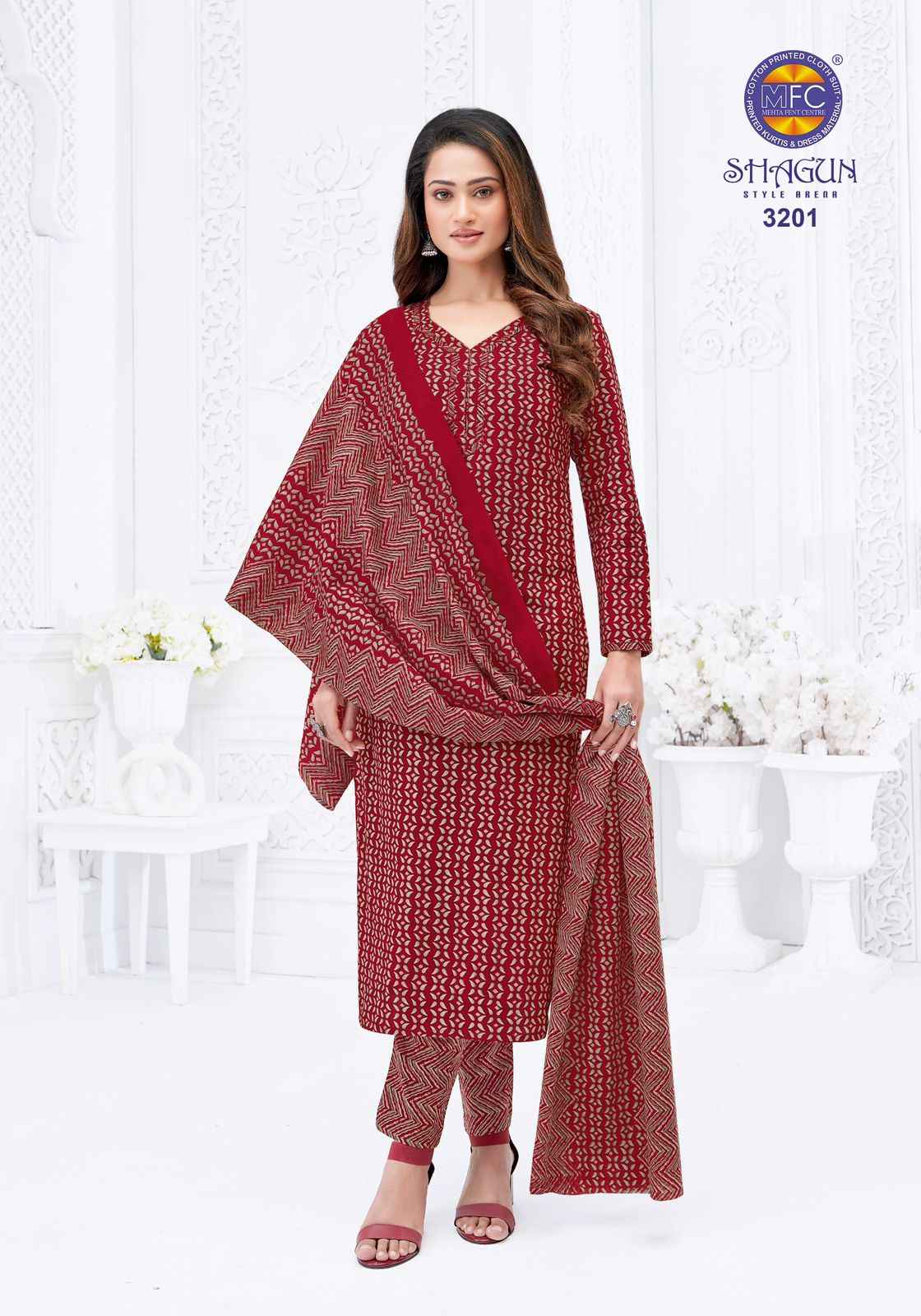 MFC Shagun Vol 32 Cotton Dress Material 20 pcs Catalogue