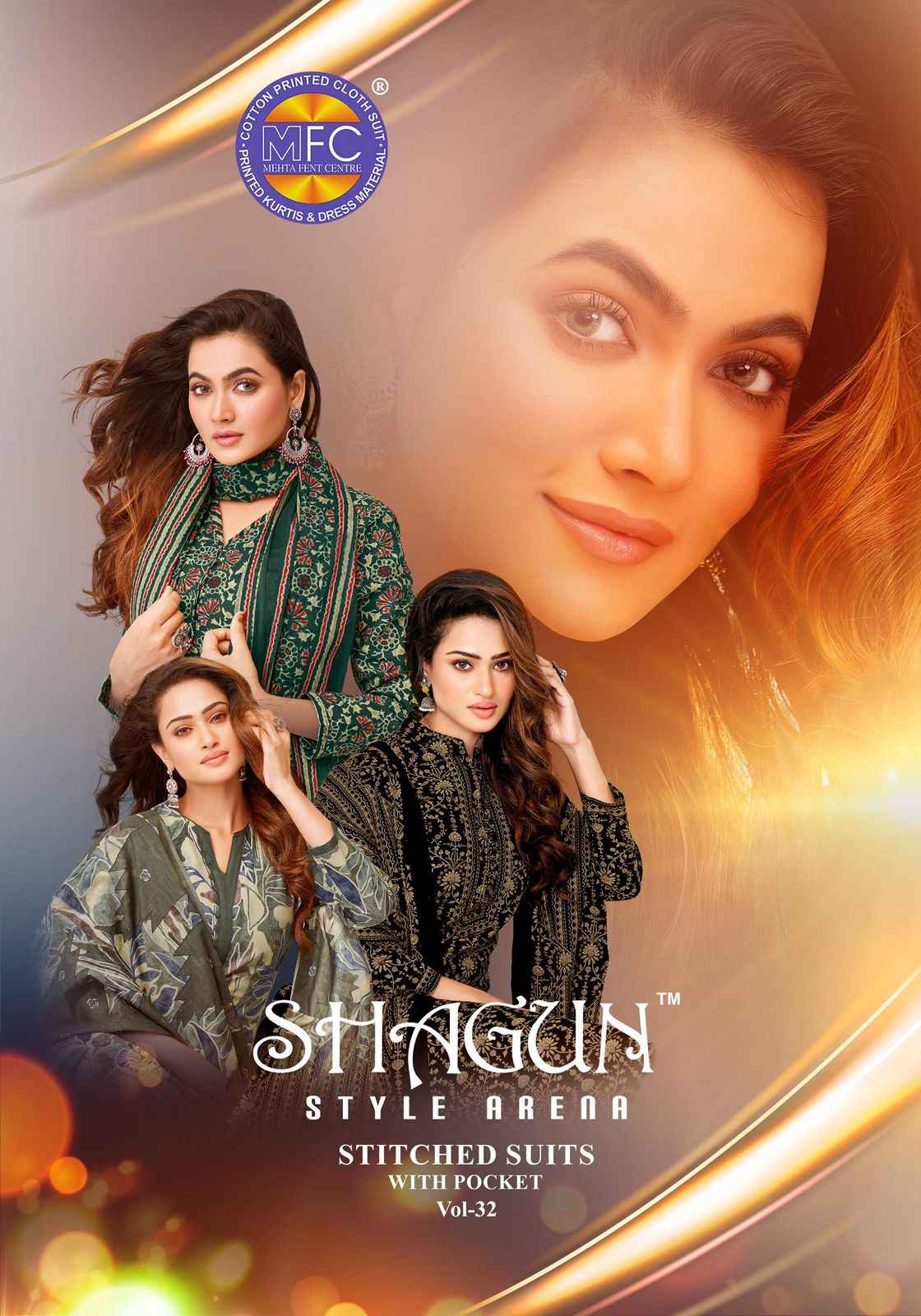 MFC Shagun Vol 32 Cotton Dress Material 20 pcs Catalogue