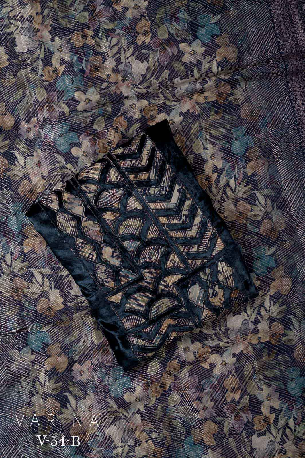 Omtex Varina V 54 Velvet Dress Material 4 pcs Catalogue