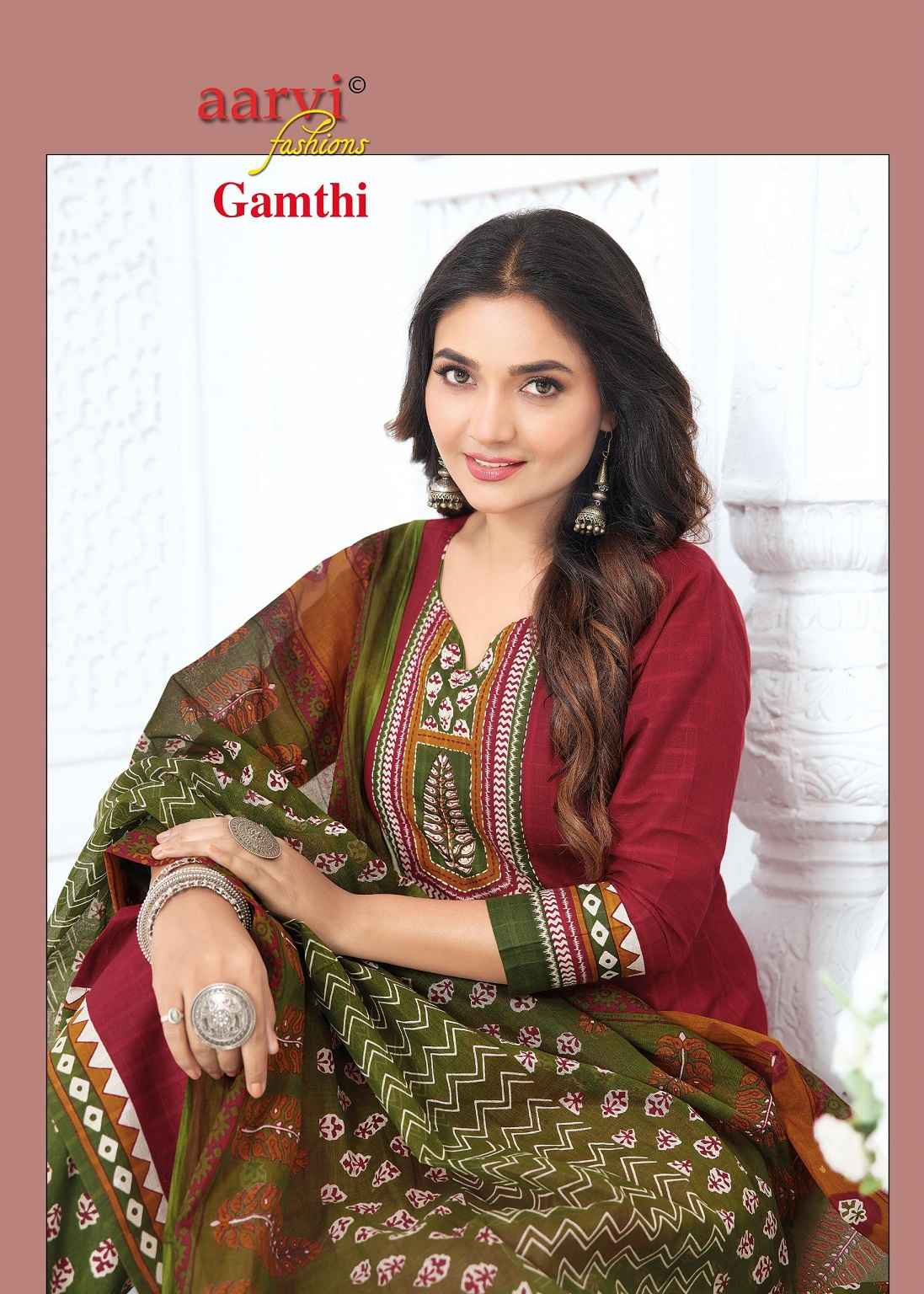 Aarvi Fashion Gamthi Vol 12 Radymade Cotton Dress 10 pcs Catalogue