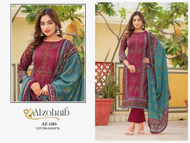 Al Zohaib Rhma Cotton Dress Material 4 pcs Catalogue