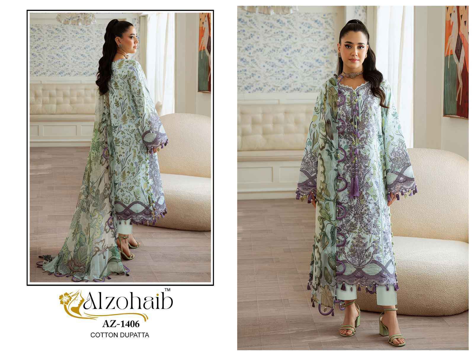 Alzohaib Riwayat Vol 1 Cotton Dress Material 5 pcs Catalogue
