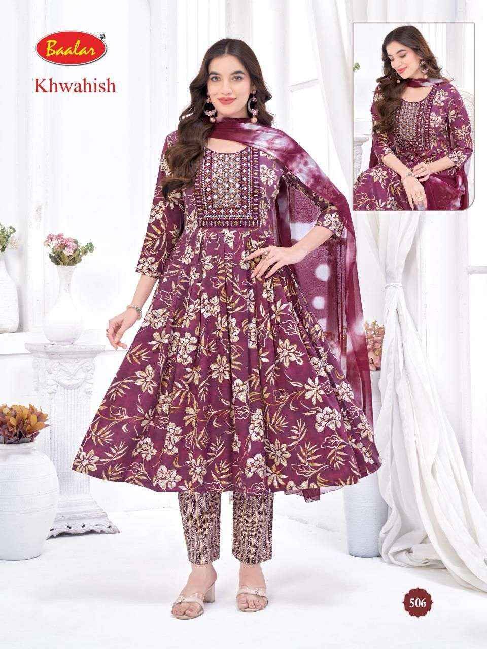 Baalar Khwahish Vol 3 Cotton Kurti Combo 8 pcs Catalogue