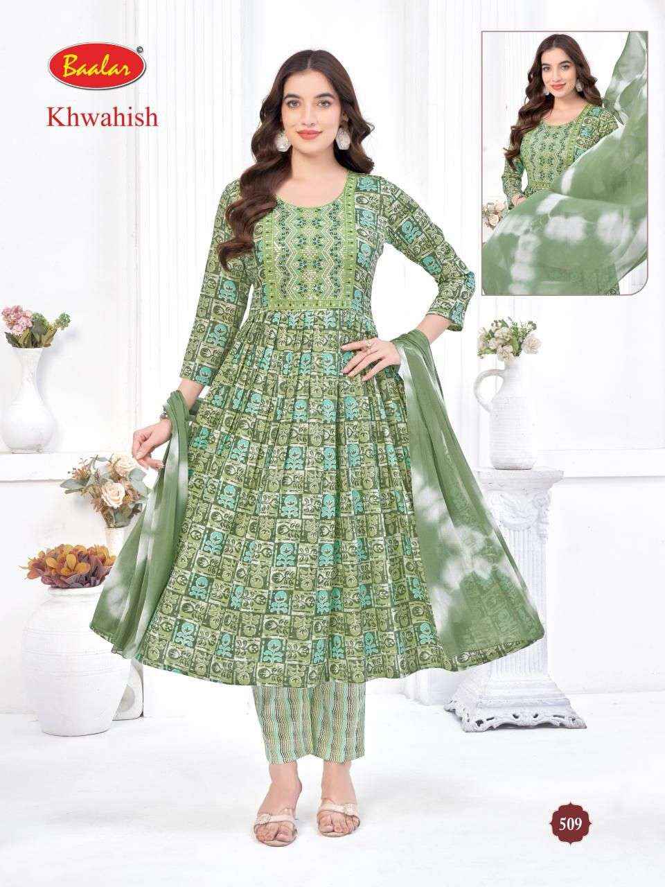 Baalar Khwahish Vol 3 Cotton Kurti Combo 8 pcs Catalogue