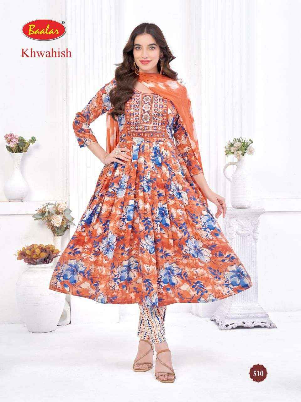 Baalar Khwahish Vol 3 Cotton Kurti Combo 8 pcs Catalogue