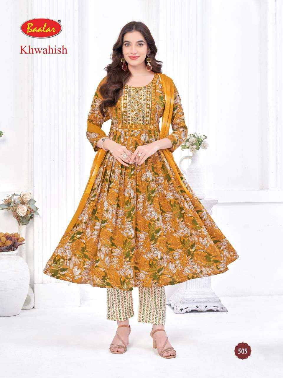 Baalar Khwahish Vol 3 Cotton Kurti Combo 8 pcs Catalogue