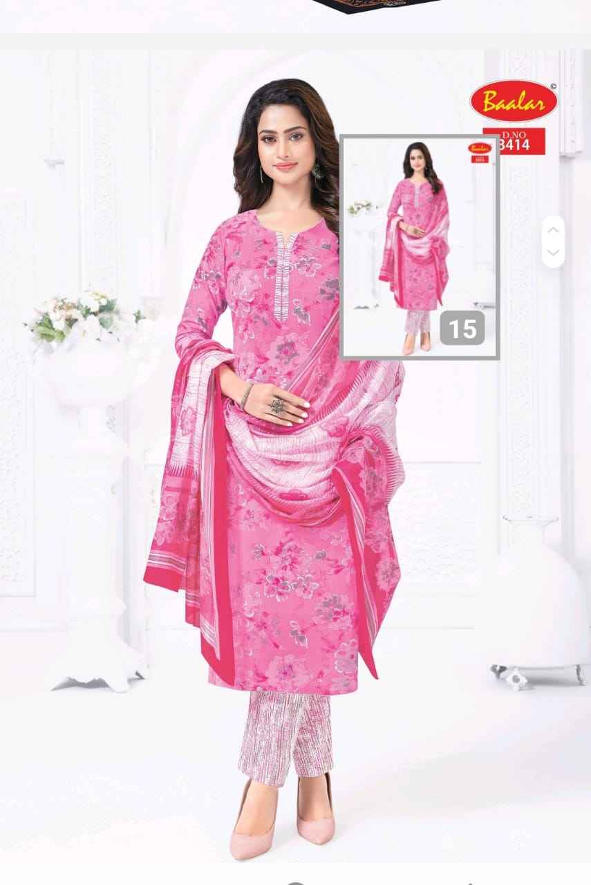 Baalar Zaara Patiyala Vol 34 Readymade Cotton Dress 18 pcs Catalogue