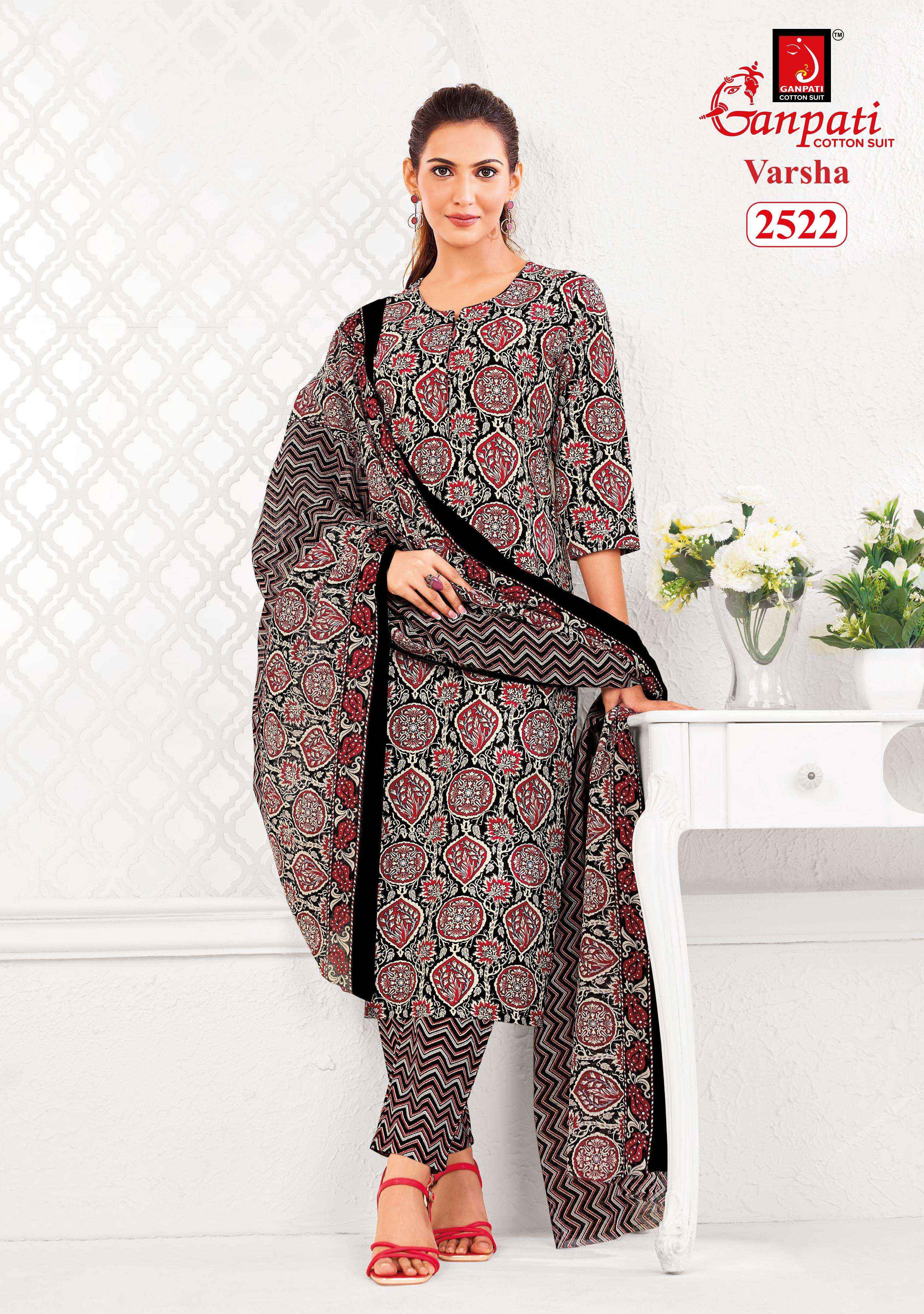 Ganpati Varsha Vol 13 Cotton Dress Material 15 pcs Catalogue