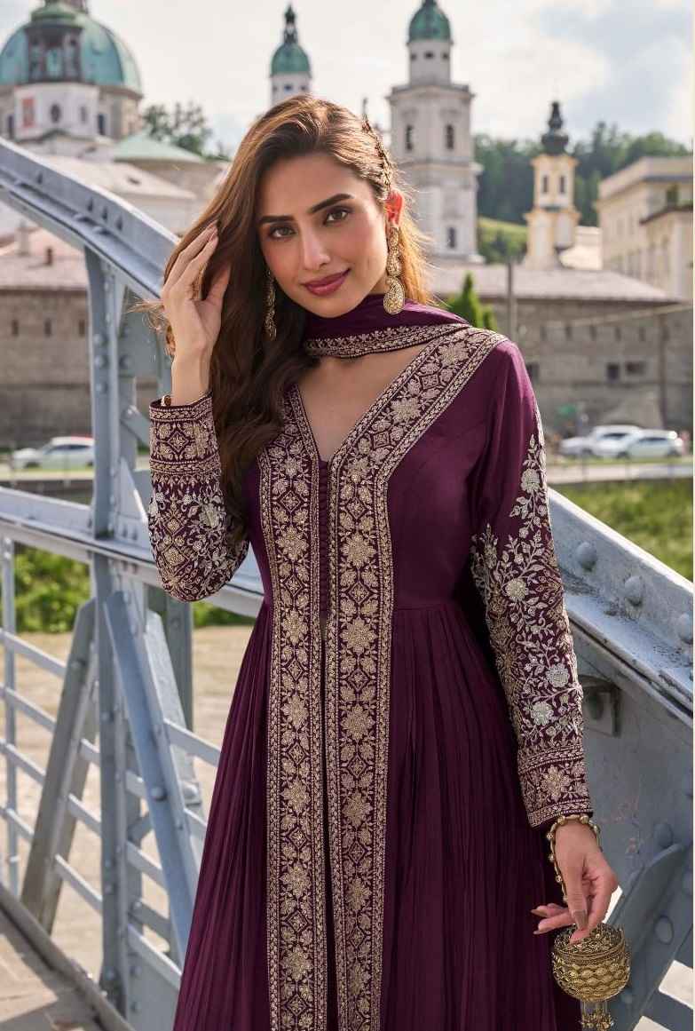 Gulkayra Designer Fiza Readymade Chinon Dress 3 Pc Catalouge