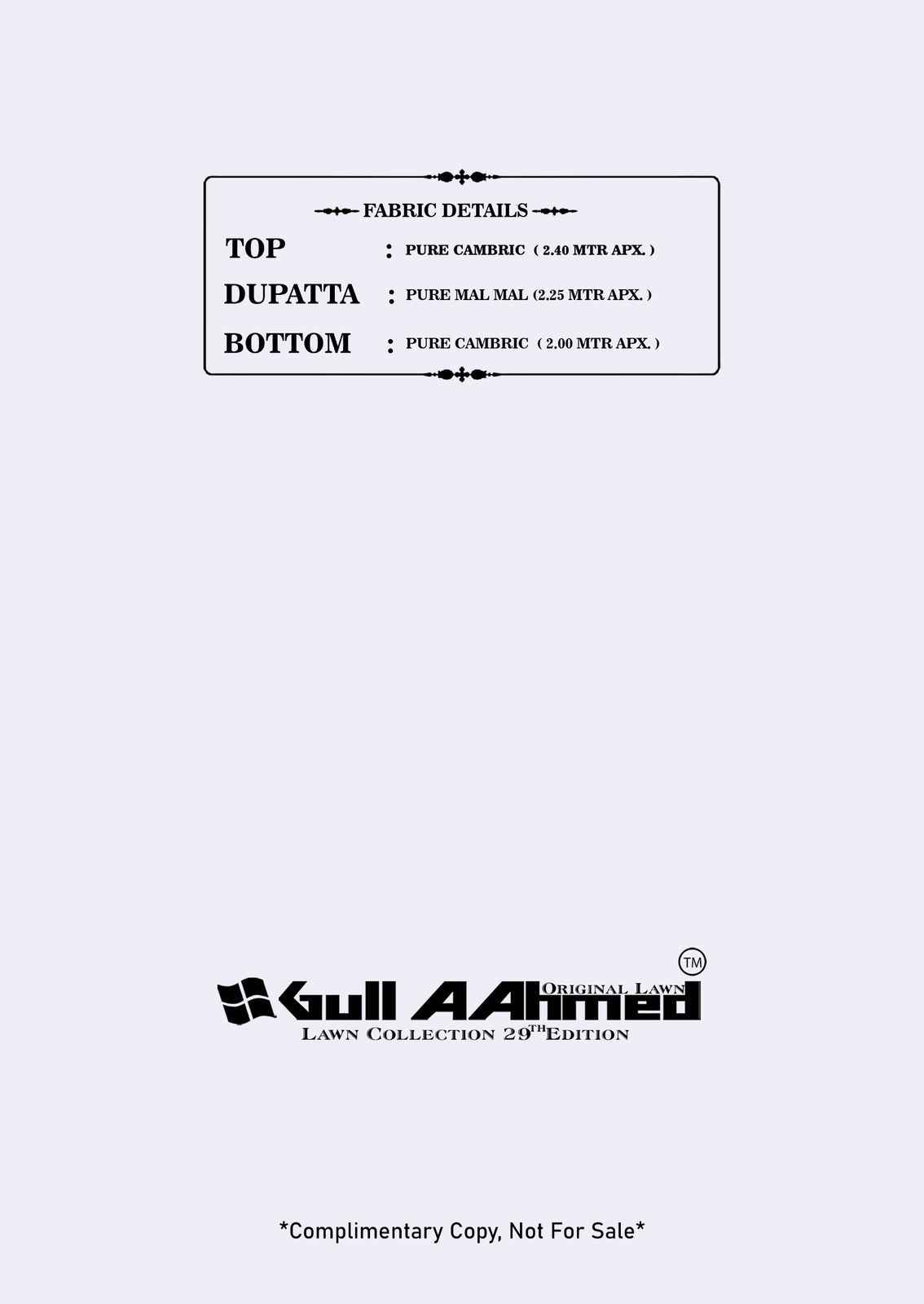 Gull Ahmed Lawn Collection Vol 29 Lawn Cotton Dress Material 6 Pc Catalouge