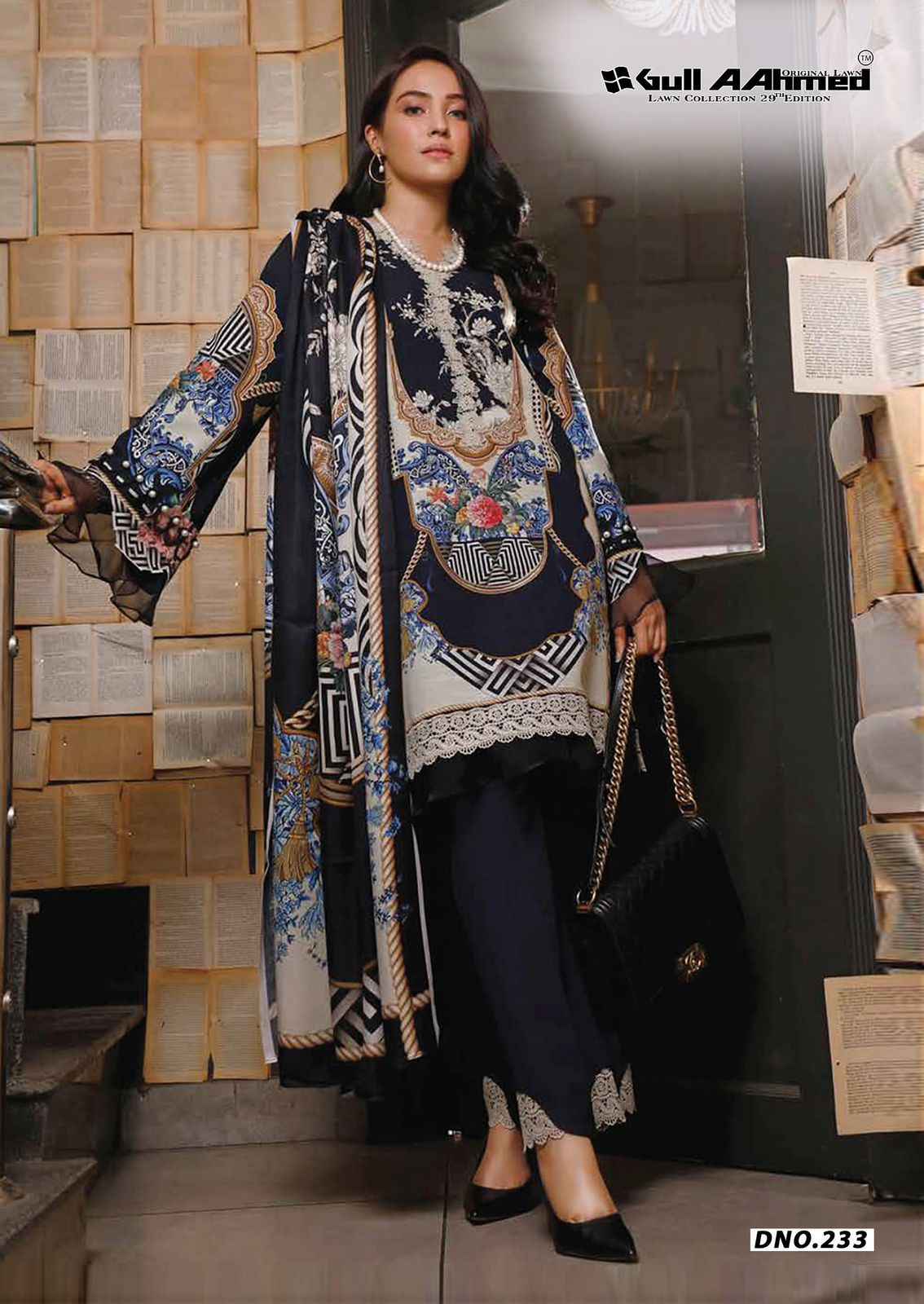Gull Ahmed Lawn Collection Vol 29 Lawn Cotton Dress Material 6 Pc Catalouge