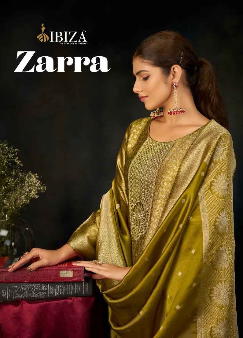 Ibiza Zarra Silk Jacquard Dress Material 4 pcs Catalogue