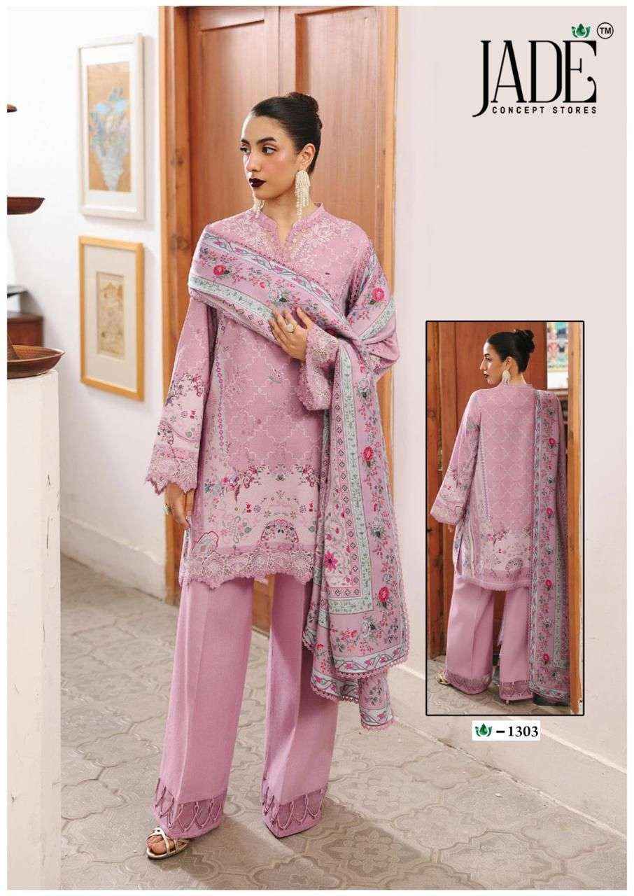 Jade Crimson Vol 13 Lawn Cotton Dress Material 6 pc Cataloge