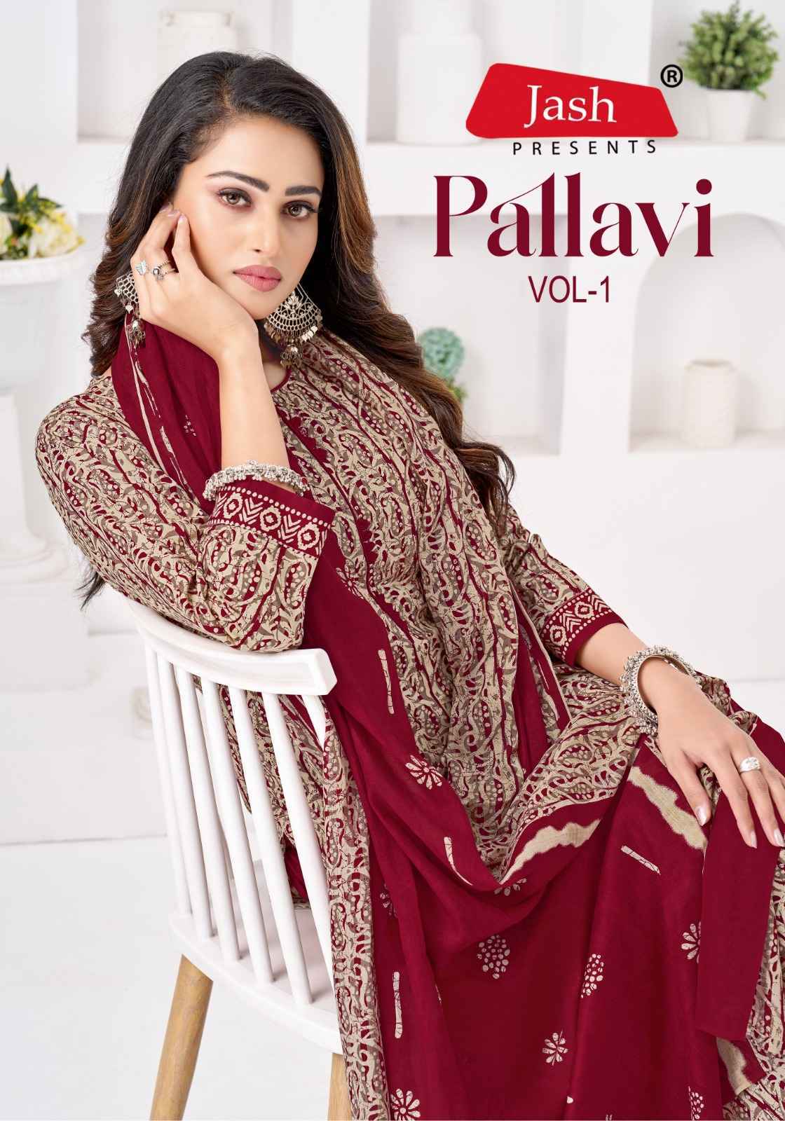 Jash Pallavi Vol 1 Cotton Dress Material 10 pcs Catalogue