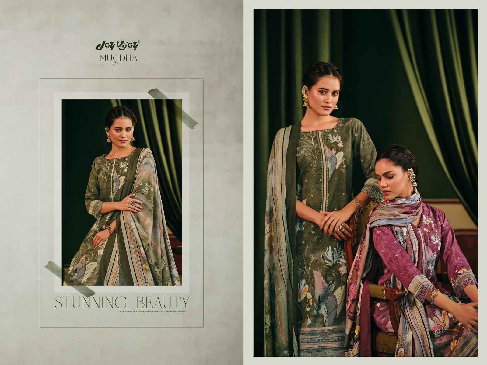 Jay Vijay Mugdha 3256 Corduroy Dress Material 4 pcs Catalogue