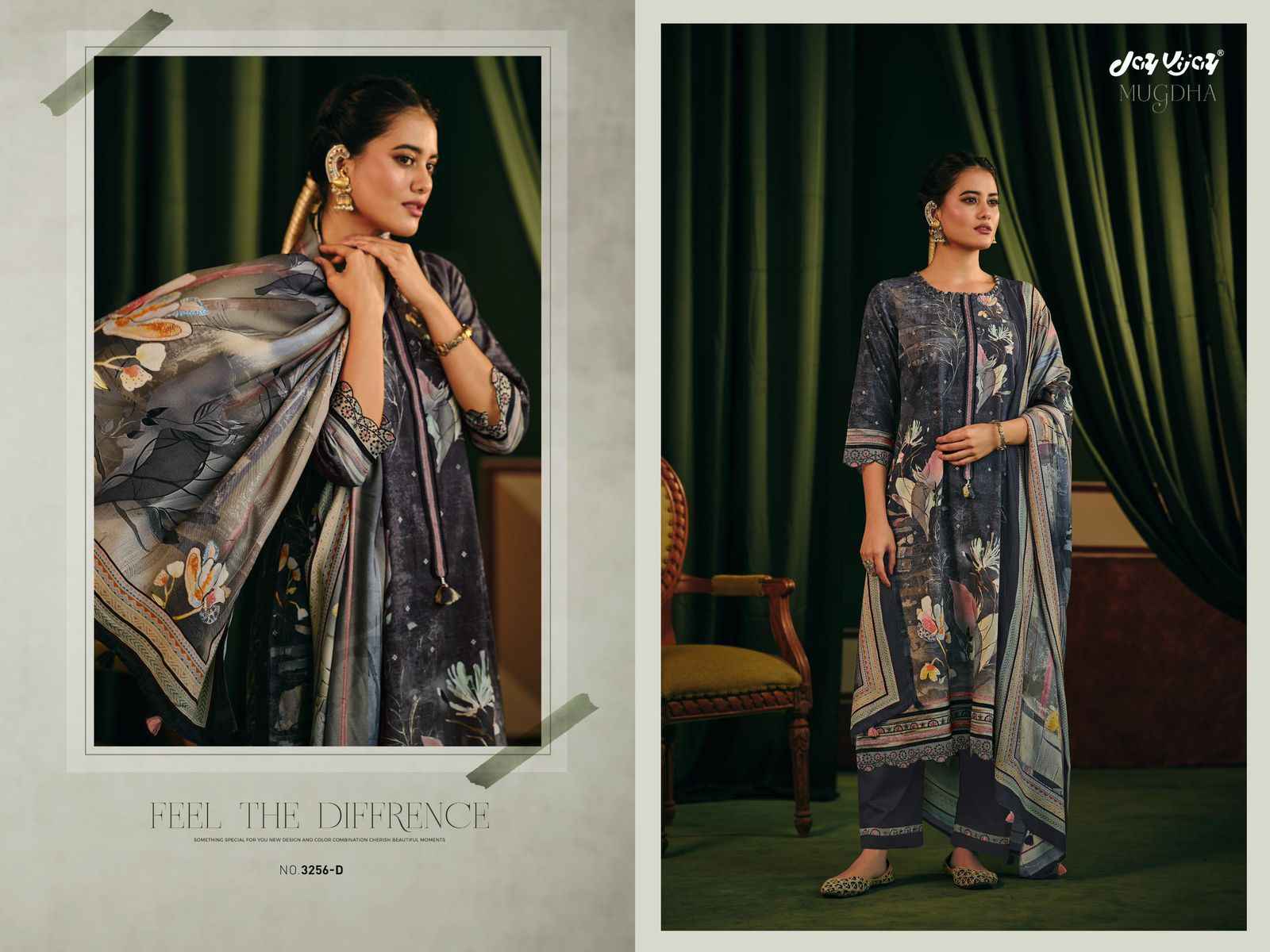 Jay Vijay Mugdha 3256 Corduroy Dress Material 4 pcs Catalogue