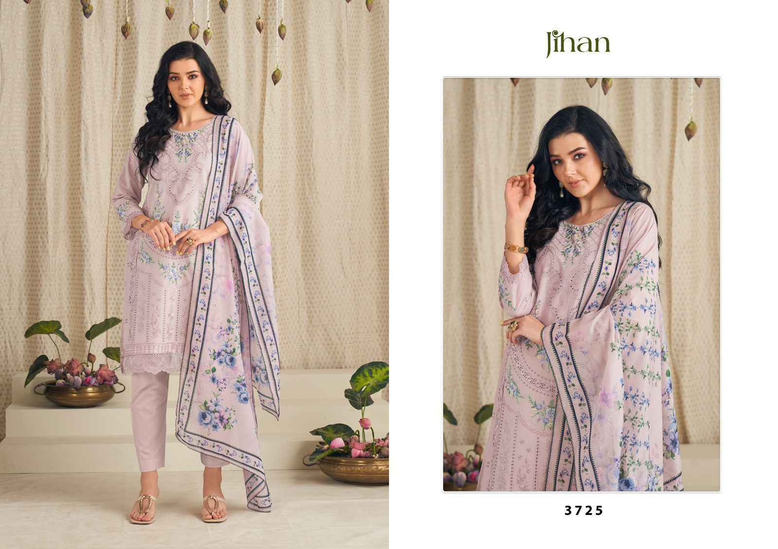 Jihan Taskeen Vol 9 Cotton Dress Material 6 pcs Catalogue