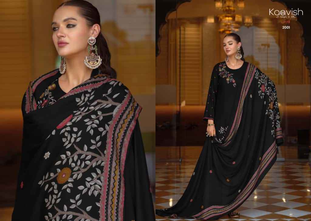 Kaavish Noor Viscouse Pashmina Dress Material 4 pcs Catalogue