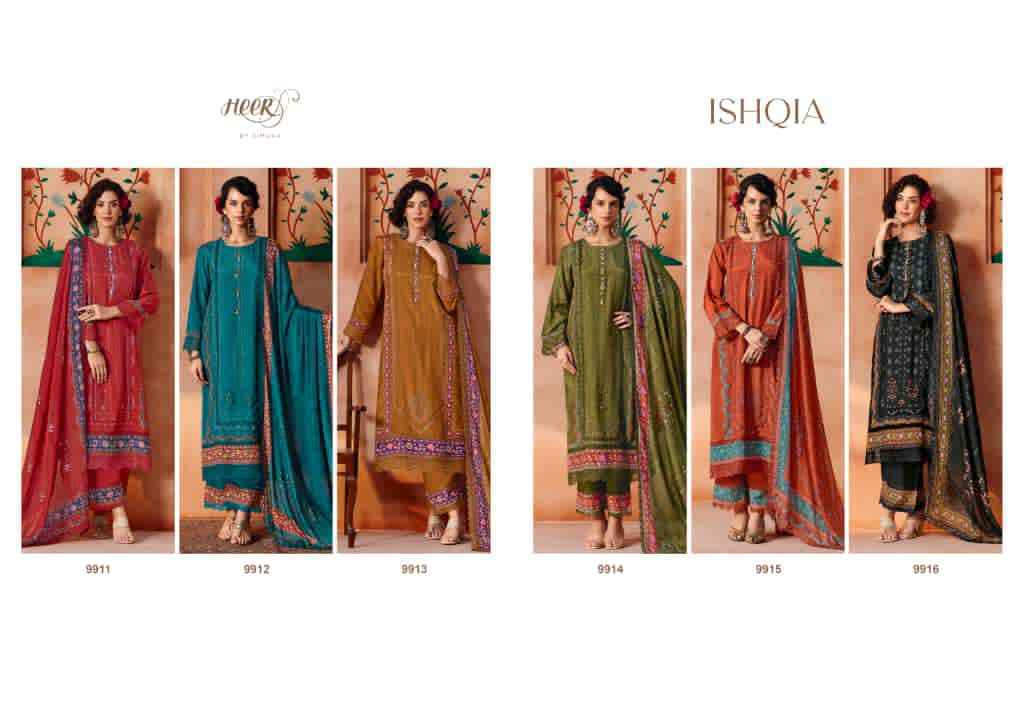 Kimora Heer Ishqia Pashmina Dress Material 6 pcs Catalogue
