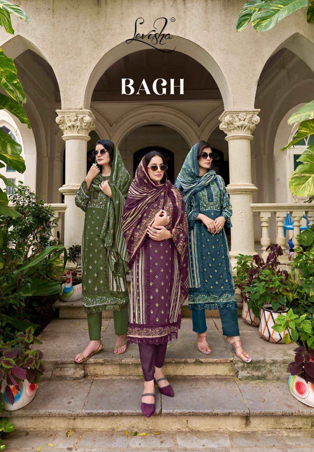 Levisha Bagh Rayon Dress Material 5 pcs Catalogue