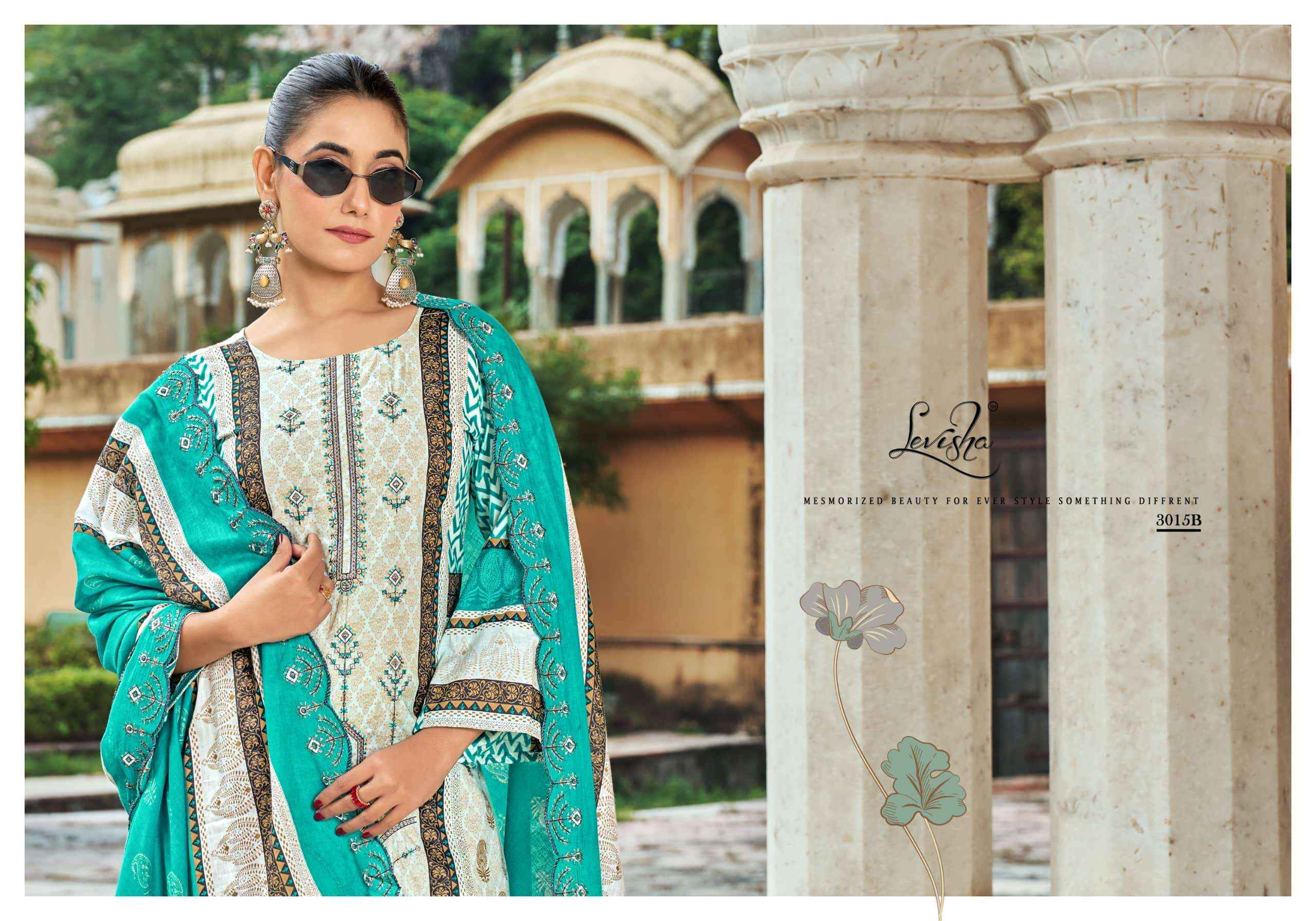 Levisha Bin Saeed Nx Vol 3 Cambric Cotton Dress Material 6 pcs Catalogue