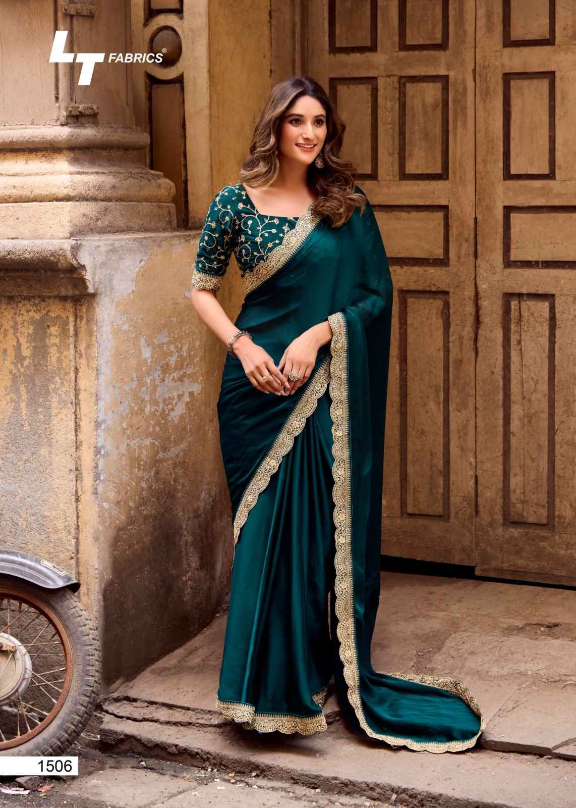 LT Fabrics Mangolia Vol 15 Malai Silk Saree 6 pcs Catalogue