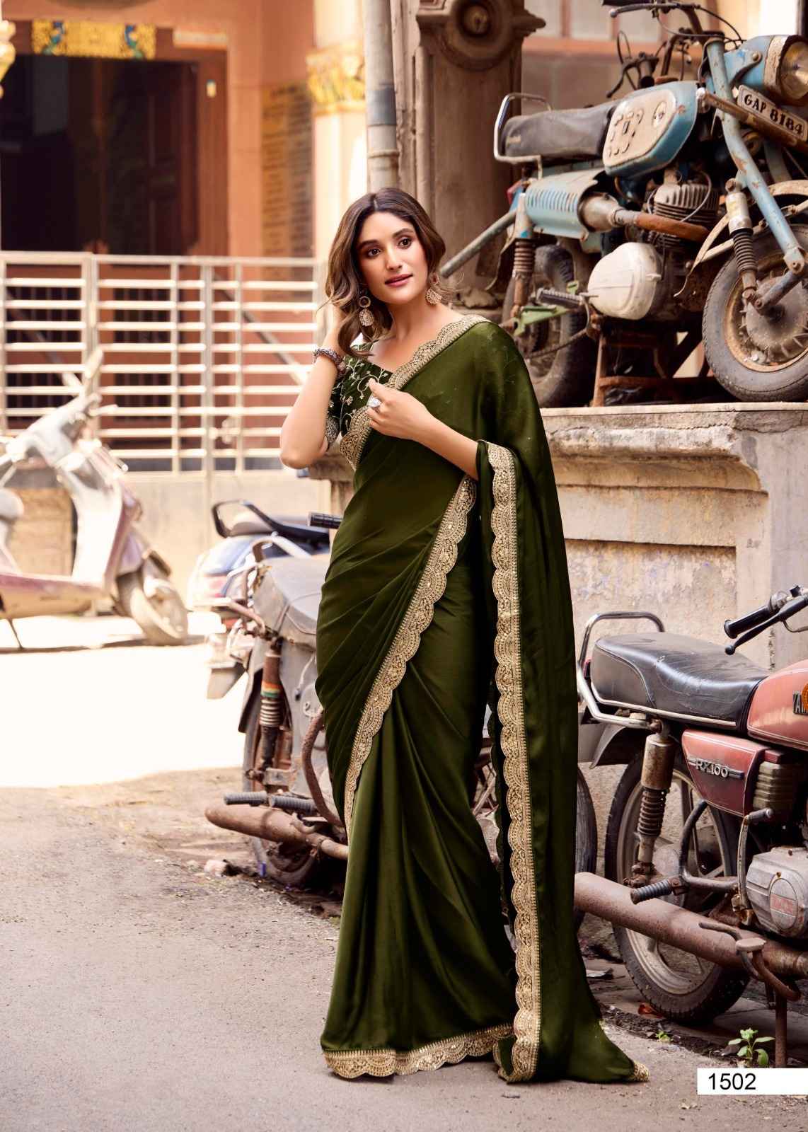 LT Fabrics Mangolia Vol 15 Malai Silk Saree 6 pcs Catalogue