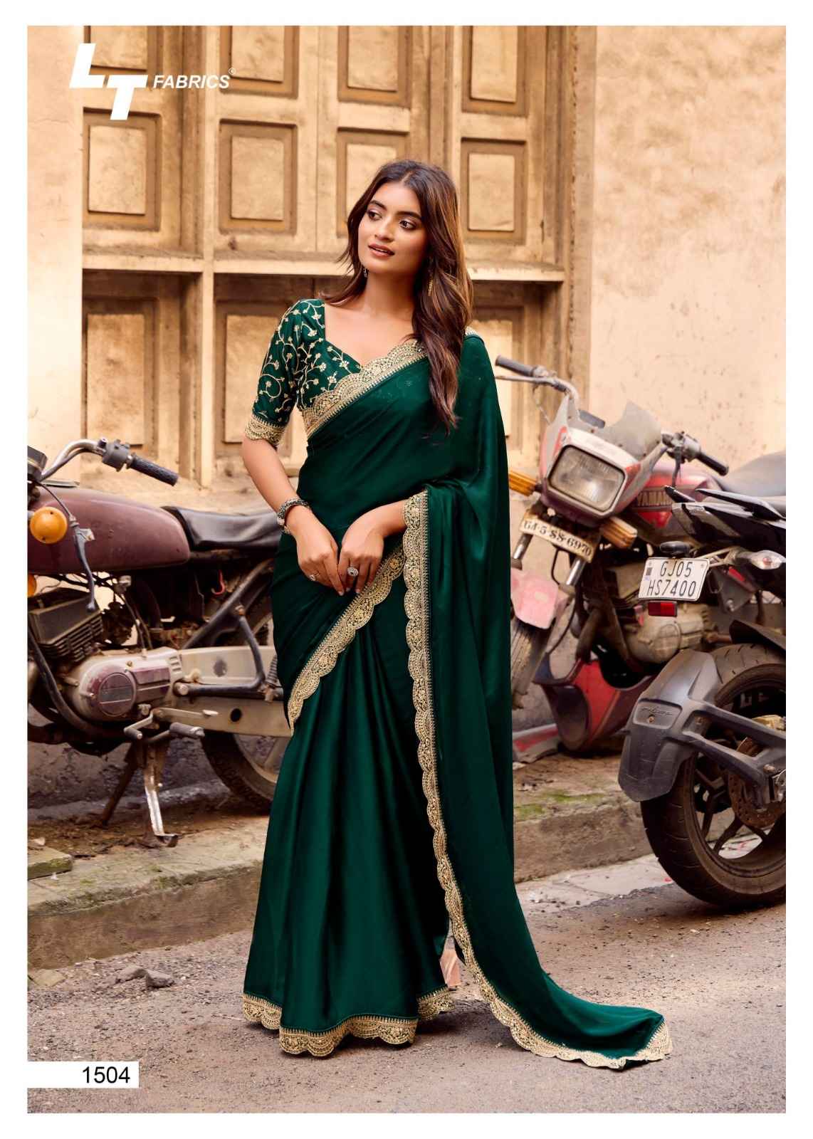 LT Fabrics Mangolia Vol 15 Malai Silk Saree 6 pcs Catalogue