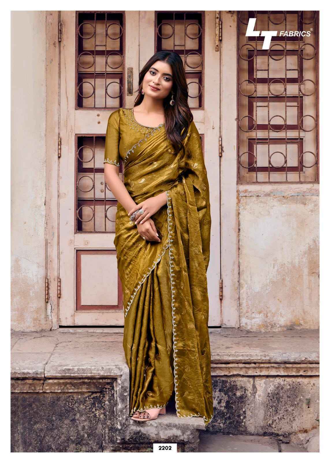 LT Fabrics Primark Vol 22 Shine Silk Saree 6 pcs Catalogue