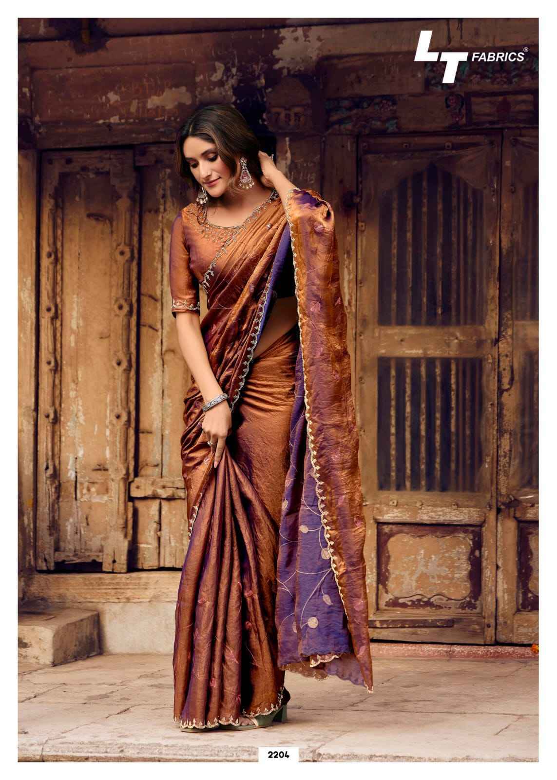 LT Fabrics Primark Vol 22 Shine Silk Saree 6 pcs Catalogue