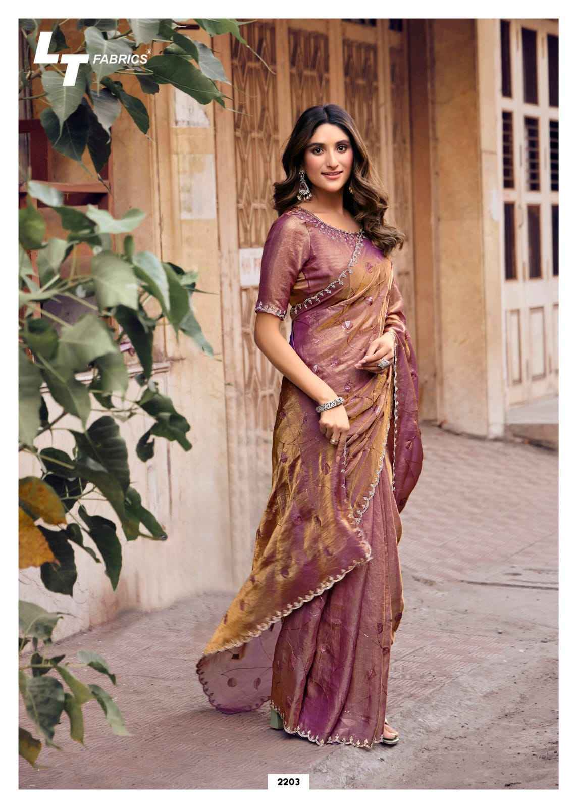 LT Fabrics Primark Vol 22 Shine Silk Saree 6 pcs Catalogue