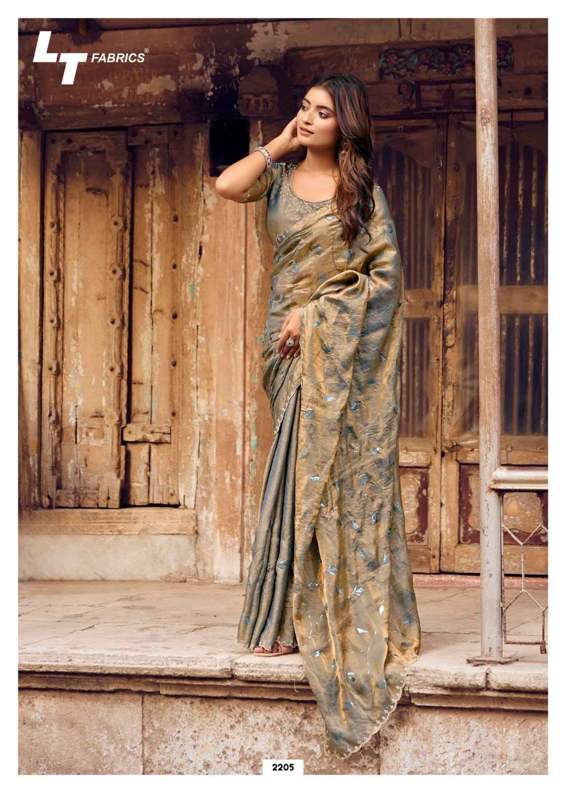 LT Fabrics Primark Vol 22 Shine Silk Saree 6 pcs Catalogue