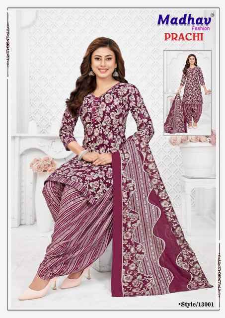 Madhav Fashion Prachi Vol 13 Cotton Dress Material 10 pcs Catalogue