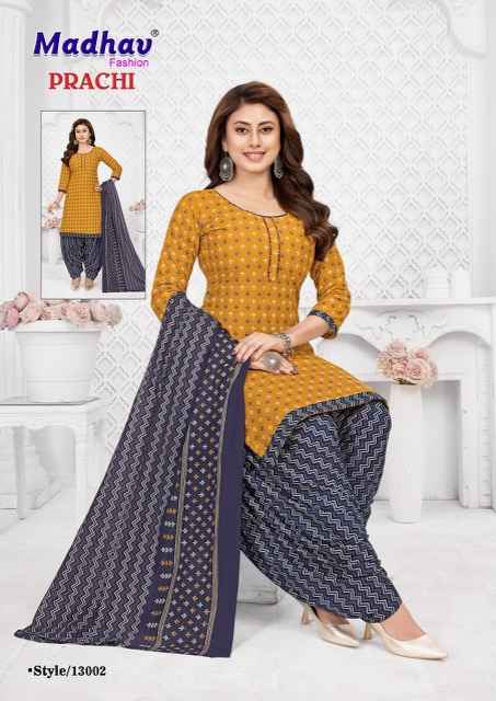 Madhav Fashion Prachi Vol 13 Cotton Dress Material 10 pcs Catalogue