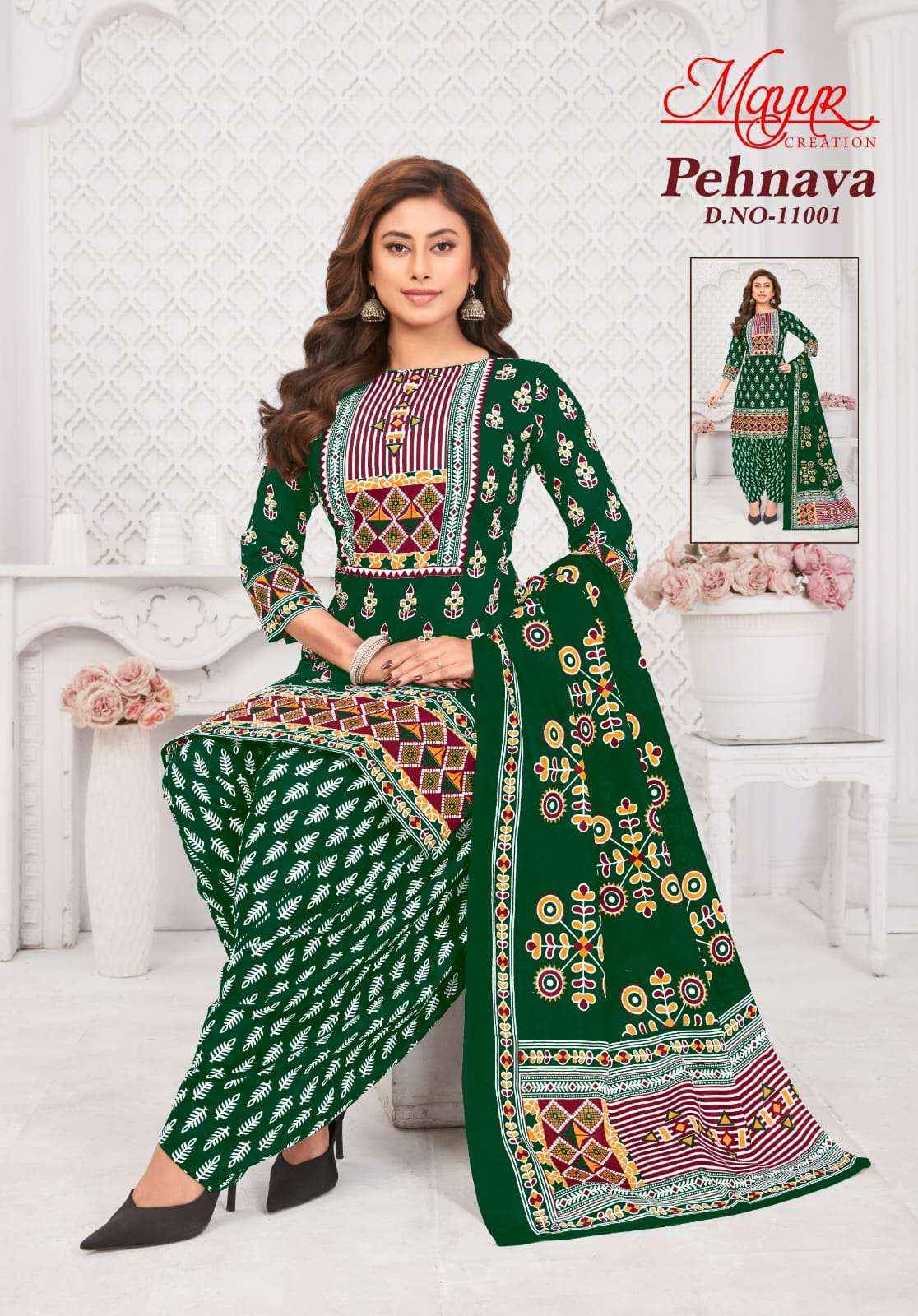Mayur Creation Pehnava Vol 11 Cotton Dress Material 10 pcs Catalogue