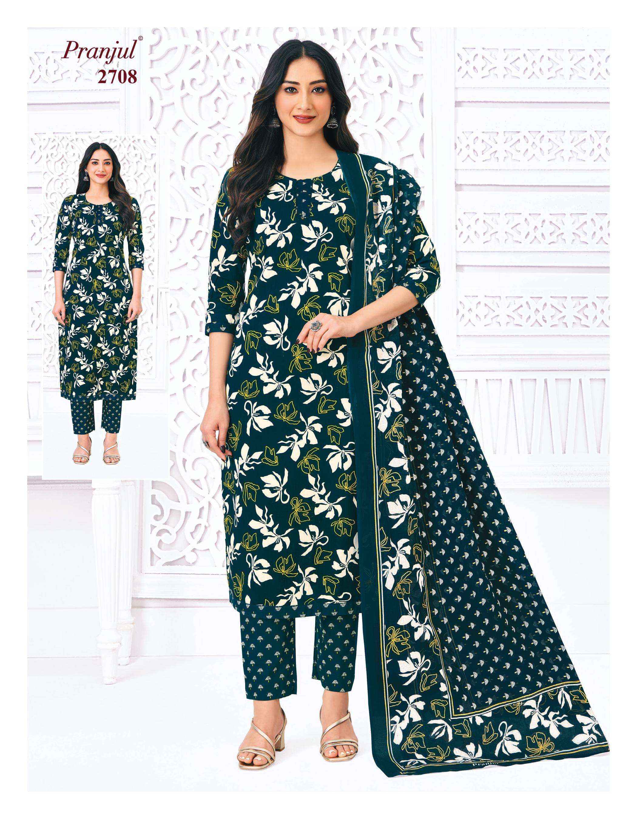 Pranjul Priyanka Vol 27 Cotton Dress Material 36 pcs Catalogue