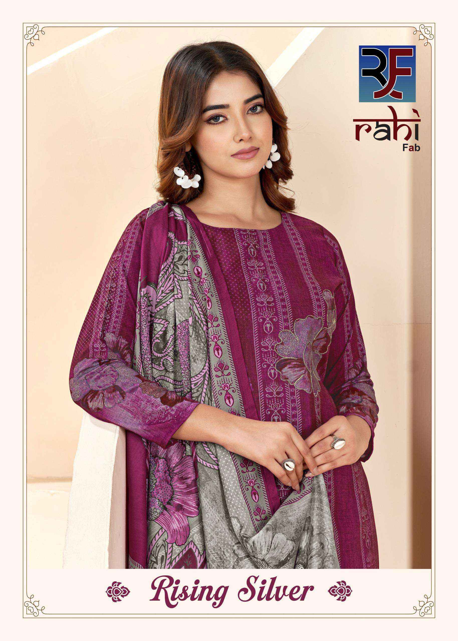 Rahi Fab Rising Silver Readymade Collection Cotton Dress 8 pcs Catalogue