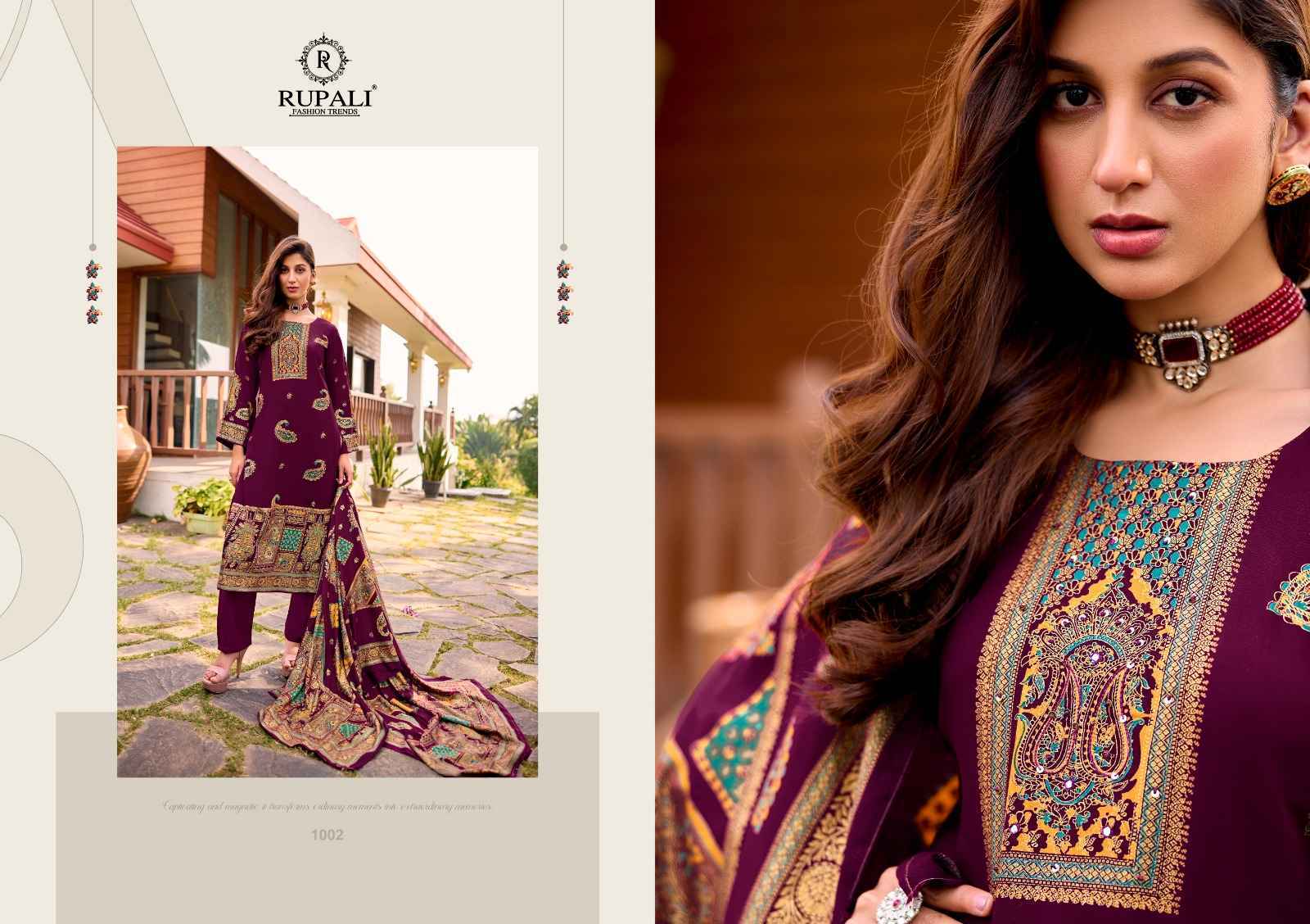 Rupali Adeena Vol 3 Viscouse Pashmina Dress Material 4 pcs Catalogue