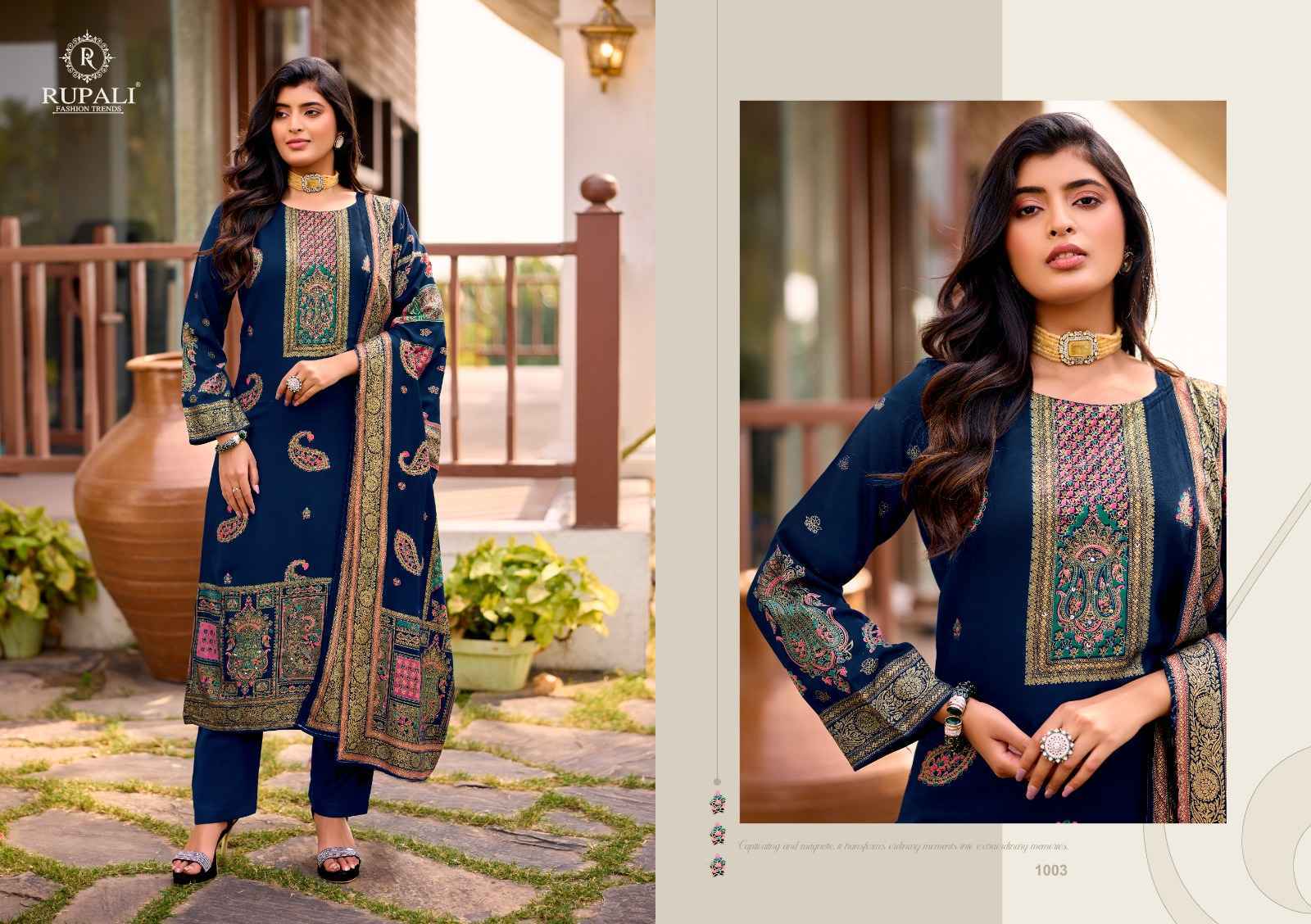 Rupali Adeena Vol 3 Viscouse Pashmina Dress Material 4 pcs Catalogue