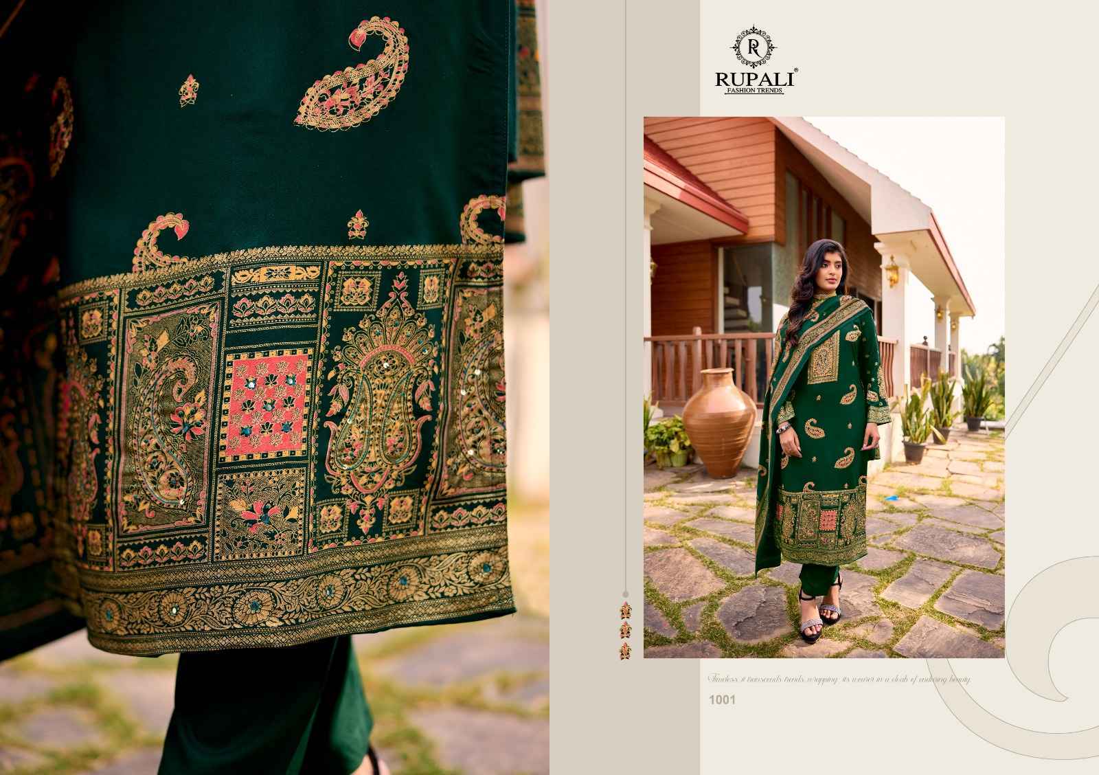 Rupali Adeena Vol 3 Viscouse Pashmina Dress Material 4 pcs Catalogue