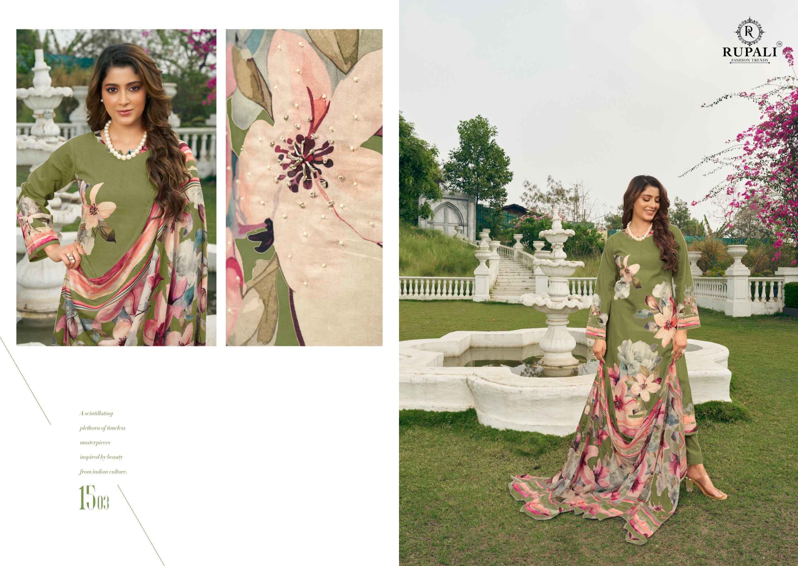 Rupali Divisa Viscouse Pashmina Dress Material 4 pcs Catalogue