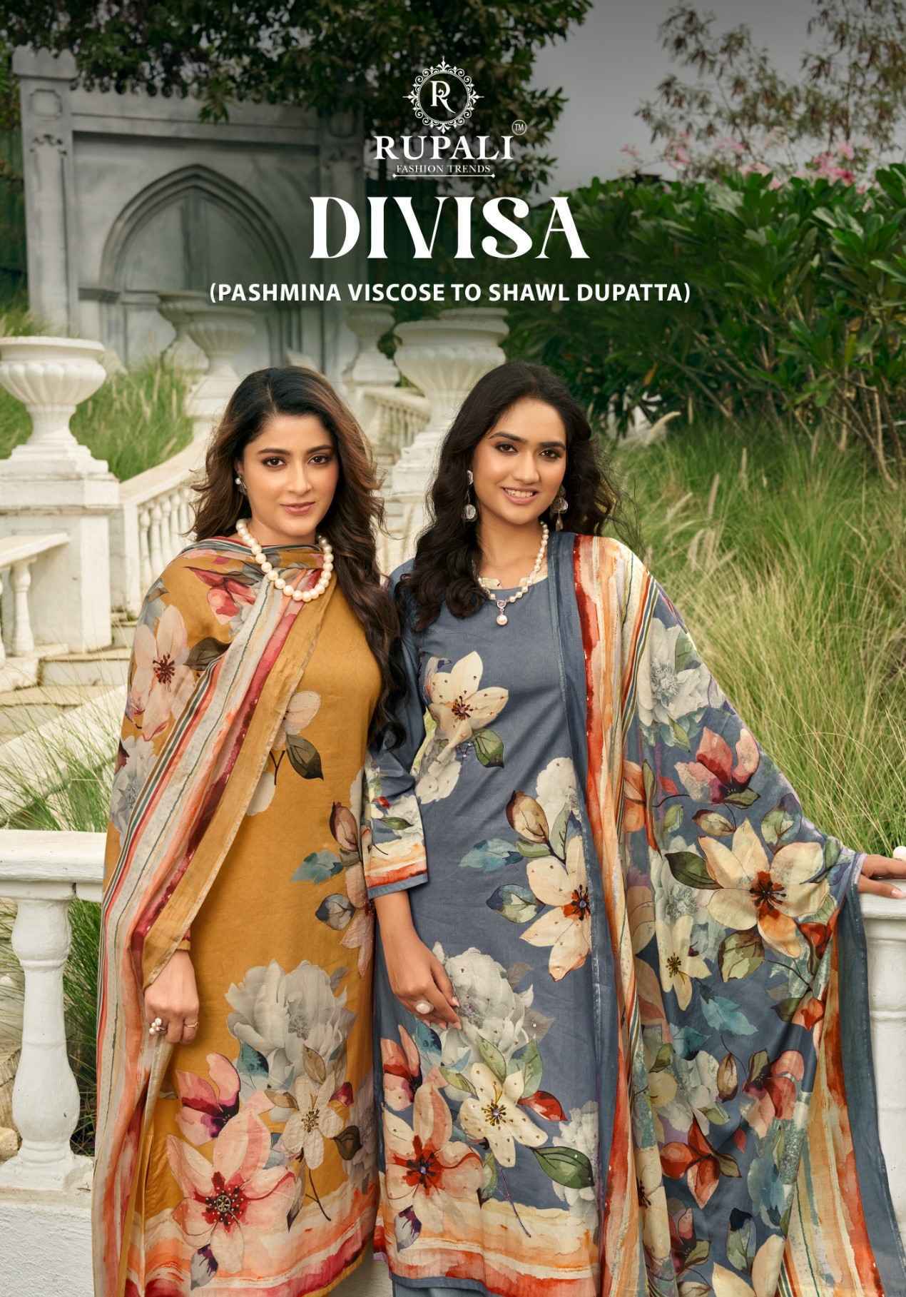 Rupali Divisa Viscouse Pashmina Dress Material 4 pcs Catalogue