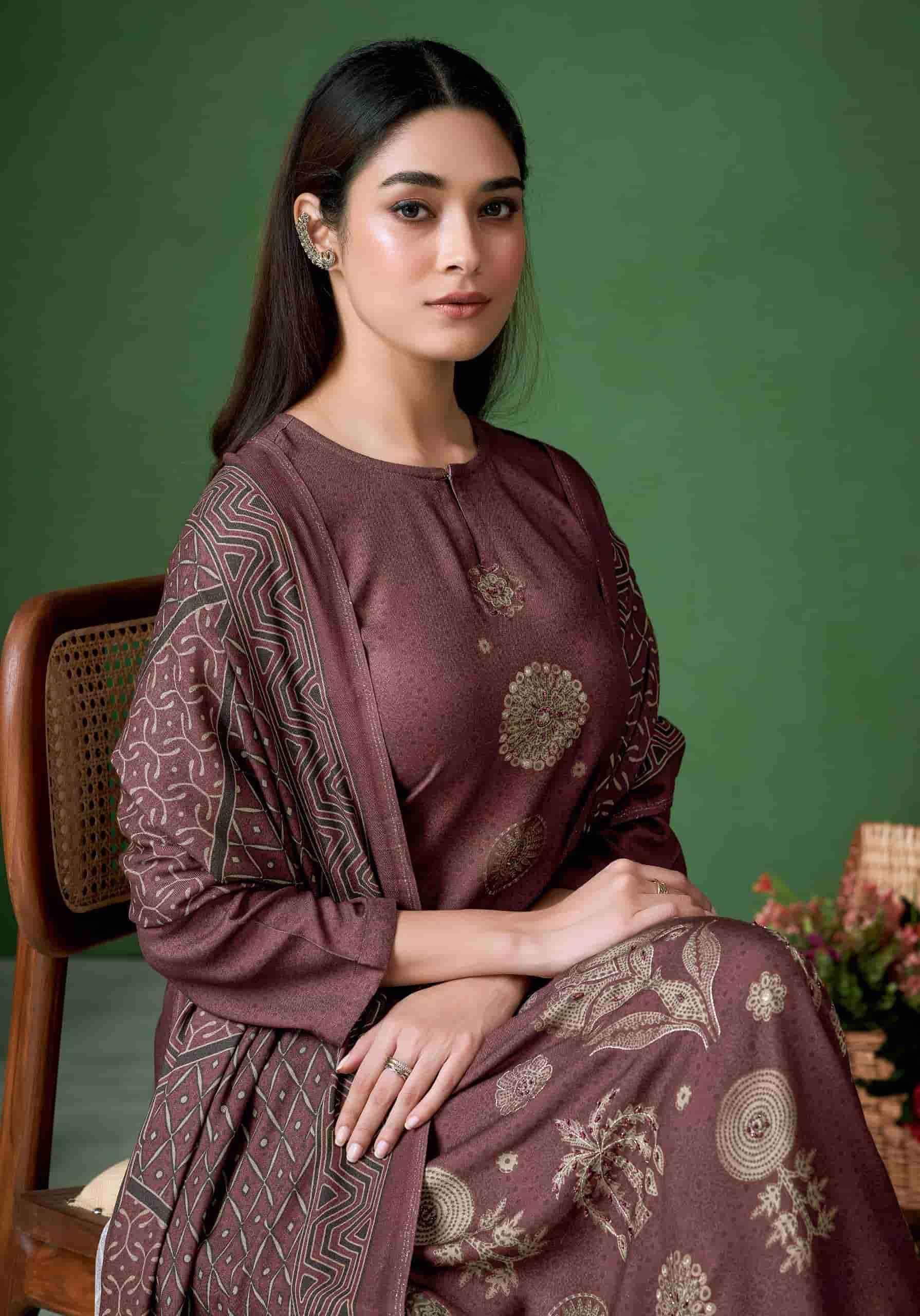 Sahiba Jugnuma Pashmina Dress Material 6 pcs Catalogue