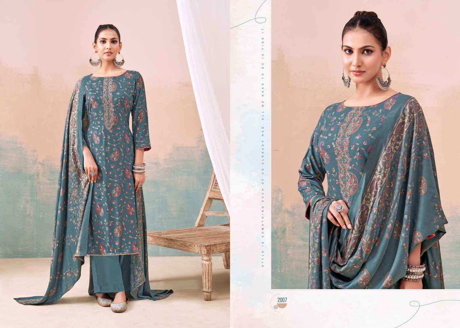 Salvi Shalini Winter Vol 2 Once Again Viscose Pashmina Dress Material 8 pcs Catalogue